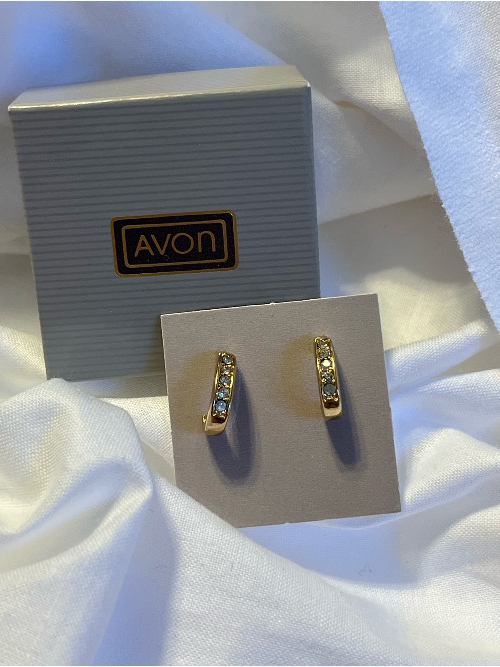 Vintage Avon Gold Hoop Earrings